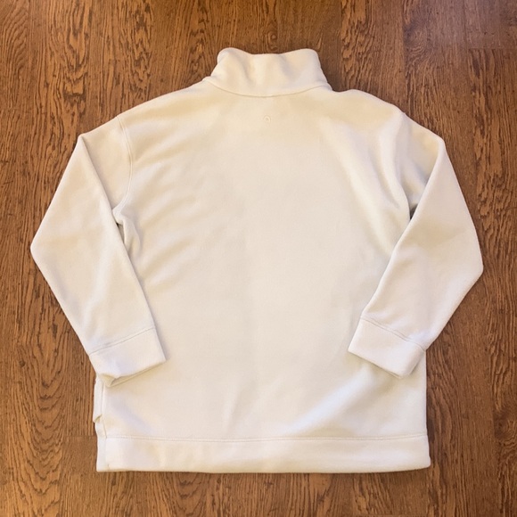 White Side Quarter Zip Fleece Pullover - Picture 4 of 4